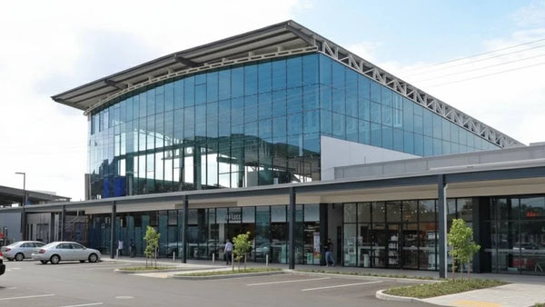 La nueva terminal de vidrio del Aeropuerto Internacional Juan Manuel Gálvez de Roatán